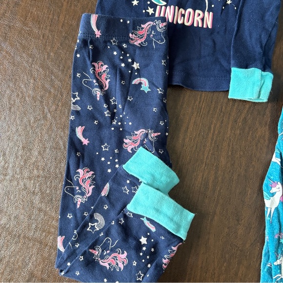 Unicorn and Rainbow Peppa Kids Pajama Set 3qty Bundle - Picture 6 of 7